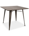 Lumisource Oregon Square Table In Brown