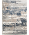 Km Home Waterside Tide 5'3" X 7'7" Area Rug In Blue