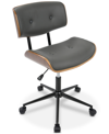 LUMISOURCE LOMBARDI FAUX LEATHER OFFICE CHAIR