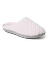 Dearfoams Leslie Quilted Microfiber Terry Clog Slipper, Online Only In Gray