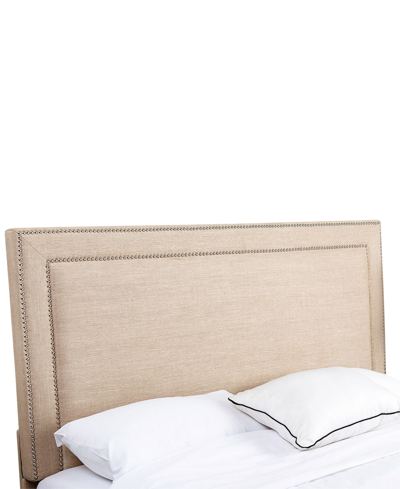 Abbyson Living Haber Headboard Collection Quick Ship In Tan/beige