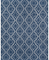 ERIN GATES EASTON EAS-1 MACHINE-WASHABLE PLEASANT NAVY 5' X 7'6" AREA RUG