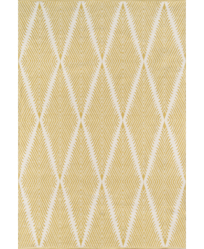 Erin Gates River Riv-1 Machine-washable Beacon Citron 7'6" X 9'6" Area Rug In Yellow
