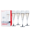 SPIEGELAU WILLSBERGER CHAMPAGNE WINE GLASSES, SET OF 4, 8.5 OZ