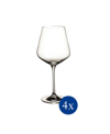 Villeroy & Boch La Divina Red Wine Glass, Set Of 4 In White