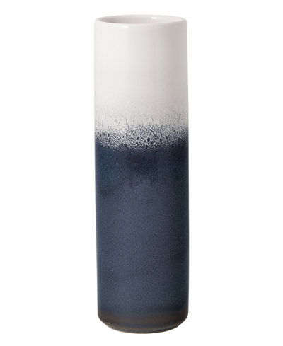 Villeroy & Boch Lave Home Cylinder Vase, Large In Blue/white