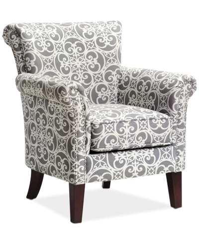 Furniture Sarah Tight Back Club Chair In Gray