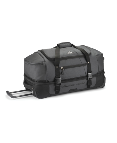 High Sierra Fairlead 28" Wheeled Duffel In Mercury And Black