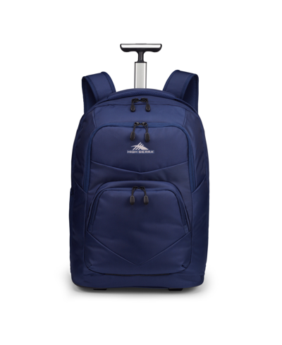 High Sierra Freewheel Pro Wheeled Backpack In True Navy