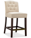 Madison Park Deja Counter Stool, Quick Ship In Tan/beige