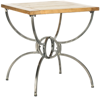 Safavieh Alvin Wood Top End Table In Brown
