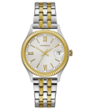 Caravelle Designed By Bulova Women's Two-tone Stainless Steel Bracelet Watch 32mm Women's Shoes In White