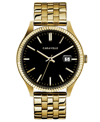 CARAVELLE DESIGNED BY BULOVA MEN'S GOLD-TONE STAINLESS STEEL BRACELET WATCH 41MM WOMEN'S SHOES