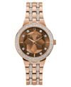 Bulova Women's Phantom Crystal & Rose Gold-tone Stainless Steel Bracelet Watch 31mm In White