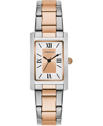 Caravelle Women's Two-tone Stainless Steel Bracelet Watch 21x33mm Women's Shoes In Two Tone