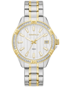Caravelle Designed By Bulova Women's Two Tone Stainless Steel Bracelet Watch 36mm Women's Shoes