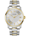 BULOVA MEN'S CLASSIC WILTON TWO-TONE STAINLESS STEEL BRACELET WATCH 41MM