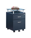 Rta Products Techni Mobili Rolling File Cabinet In Gray