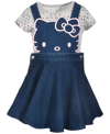 Hello Kitty Toddler Girls 2-pc. Denim Skirtall & T-shirt Set In Blue
