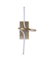 Jonathan Y Sketch 9" Minimalist Integrated Led Vanity Light Sconce In Gold