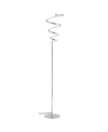 Jonathan Y Scribble 60.5" Modern Dimmable Integrated Led Floor Lamp In Silver