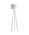 Jonathan Y Arliss 60" Surveyor's Tripod, Crystal Led Floor Lamp In Silver