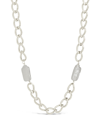 STERLING FOREVER WOMEN'S IMITATION PEARL CHAIN NECKLACE