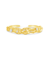 Sterling Forever Caspara Cuff Bracelet In Yellow