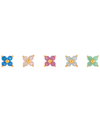 Girls Crew Beautiful Blossom Set Of 5 Stud Earrings In Yellow