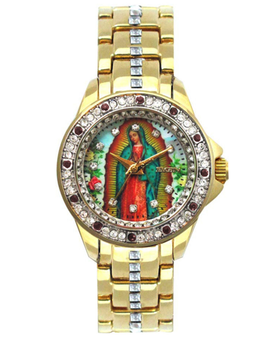 Elgin Women's Our Lady Of Guadalupe Gold-tone Metal Bracelet Watch