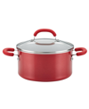 Rachael Ray Create Delicious Aluminum Nonstick 6-qt. Stockpot In Red