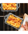 Rachael Ray Ceramics Rectangular Au Gratin Baking Dish, Set Of 2 In Gray