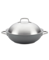 Anolon Accolade Forged Hard-anodized Precision Forge Covered Wok In Gray