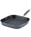 ANOLON ADVANCED HOME HARD-ANODIZED 11" NONSTICK DEEP SQUARE GRILL PAN