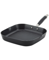 ANOLON ADVANCED HOME HARD-ANODIZED 11" NONSTICK DEEP SQUARE GRILL PAN