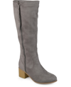 Journee Collection Women's Wide Calf Sanora Boot Women's Shoes In Gray
