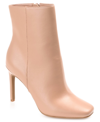 Journee Collection Womens Silvy Stiletto Heel Booties In Tan/beige