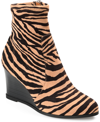Journee Collection Hepburn Wedge Bootie In Multi
