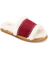 Journee Collection Mardie Faux Fur Slipper In Wine