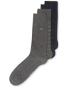 Calvin Klein 4-pack Patterned Dress Socks In Blue