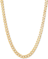 Giani Bernini Flat Curb Link 22" Chain Necklace (5mm) In 18k Gold-plated Sterling Silver Or Sterling Silver In Gold