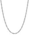 GIANI BERNINI SINGAPORE LINK 20" CHAIN NECKLACE IN STERLING SILVER