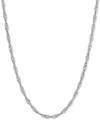 Giani Bernini Singapore Link 20" Chain Necklace In Sterling Silver