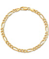 GIANI BERNINI FIGARO LINK CHAIN BRACELET (4-1/3MM) IN 18K GOLD-PLATED STERLING SILVER OR STERLING SILVER, CREATED 