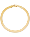 Giani Bernini Herringbone Link Chain Bracelet In 18k Gold-plated Sterling Silver, Created For Macy's In Gold