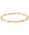 Giani Bernini Polished Paperclip Bracelet In 18k Gold Over Silver Or Sterling Silver In Gold