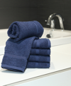 Linum Home Denzi 6-pc. Washcloth Set Bedding In Blue