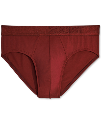 2(x)ist Speed Dri Electric Low Rise Briefs In Red