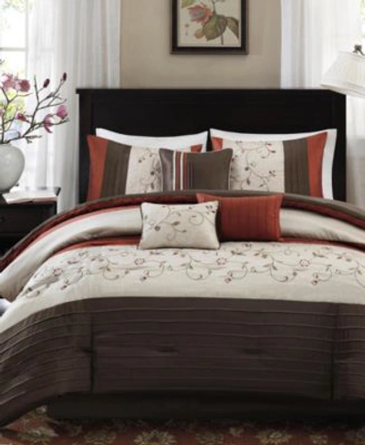 Madison Park Serene 7 Pc. Comforter Sets Bedding In Green