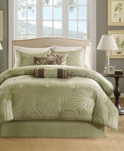 Madison Park Freeport 7 Pc. Comforter Sets Bedding In Green